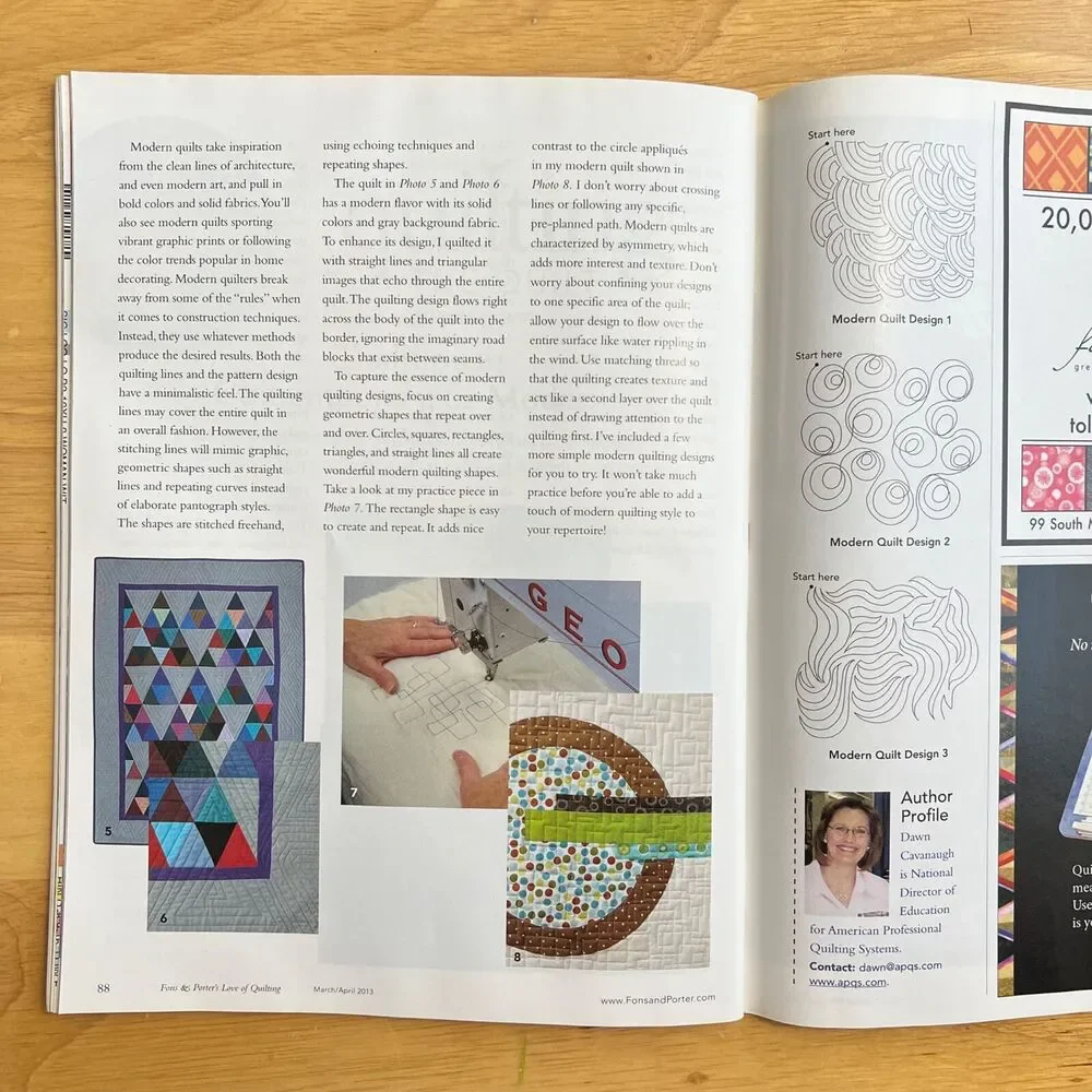 Magazine Lot Fons and Porters Love of Quilting From 2013 Set of 3